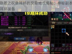 DNF隐匿之叹息耳环的获取地点揭秘：神秘副本产出高级耳环装备