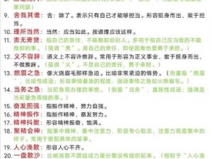 成语状元第48关揭秘：状元答案中的智慧与奥秘探寻