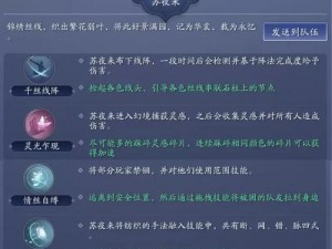 天涯明月刀手游心剑战境释楼云攻略详解：实战打法与技巧分享