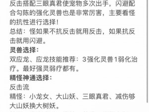 《共赴捉妖之旅：探寻煞属性妖灵排行奥秘》