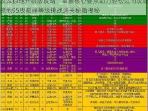 攻城掠地升级版攻略：掌握核心要点助力轻松迈向攻城掠地95级巅峰等级挑战通关秘籍揭秘