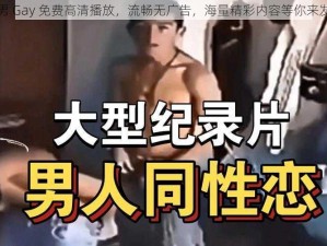 男男 Gay 免费高清播放，流畅无广告，海量精彩内容等你来发现