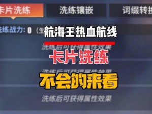 航海王热血航线卡片洗练攻略：提升战力，掌握洗练技巧与秘诀