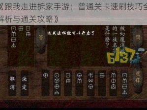 《跟我走进拆家手游：普通关卡速刷技巧全解析与通关攻略》