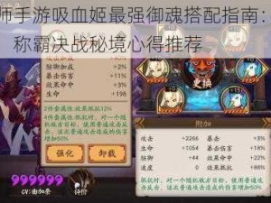 阴阳师手游吸血姬最强御魂搭配指南：攻略心法，称霸决战秘境心得推荐