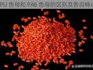 TPU 色母和 PA6 色母的区别及各自特点