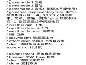 全新2022年我的世界指令汇总宝典：全方位指南与实用技巧