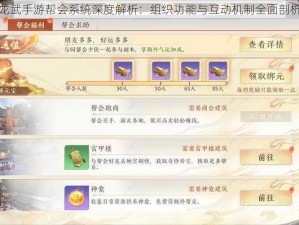 龙武手游帮会系统深度解析：组织功能与互动机制全面剖析