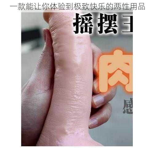 一款能让你体验到极致快乐的两性用品