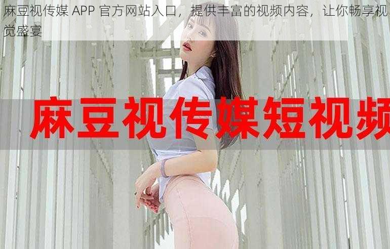 麻豆视传媒 APP 官方网站入口，提供丰富的视频内容，让你畅享视觉盛宴