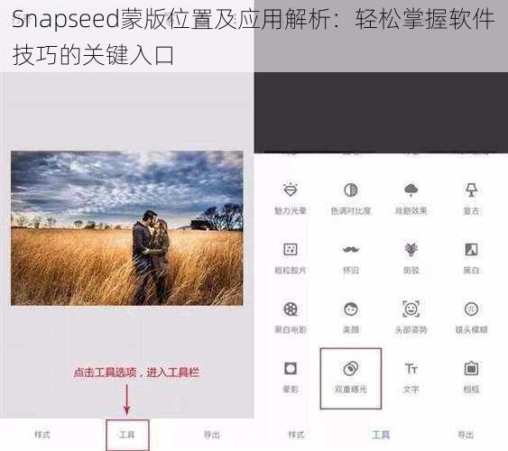 Snapseed蒙版位置及应用解析：轻松掌握软件技巧的关键入口