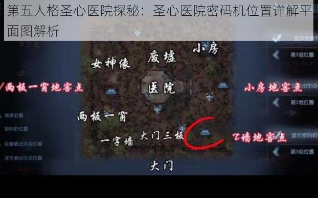 第五人格圣心医院探秘：圣心医院密码机位置详解平面图解析