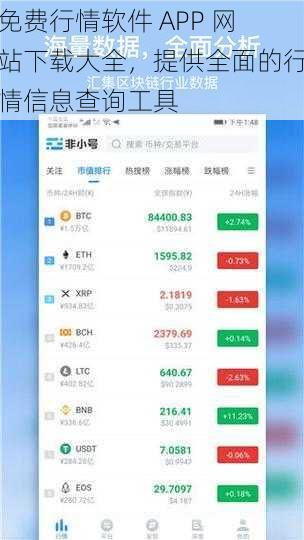 免费行情软件 APP 网站下载大全，提供全面的行情信息查询工具