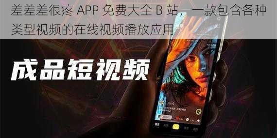 差差差很疼 APP 免费大全 B 站，一款包含各种类型视频的在线视频播放应用