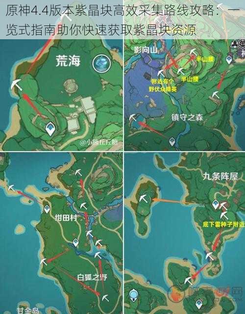 原神4.4版本紫晶块高效采集路线攻略：一览式指南助你快速获取紫晶块资源