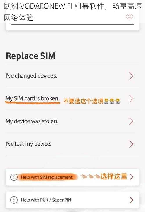 欧洲 VODAFONEWIFI 粗暴软件，畅享高速网络体验