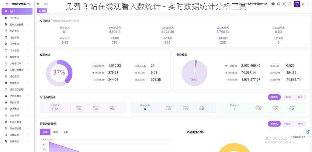 免费 B 站在线观看人数统计 - 实时数据统计分析工具