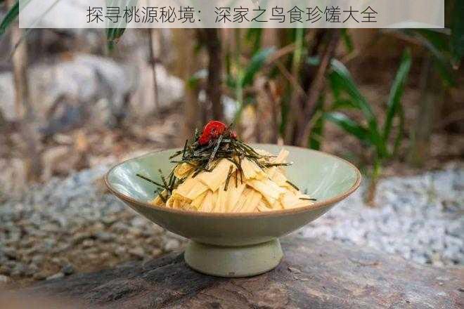 探寻桃源秘境：深家之鸟食珍馐大全