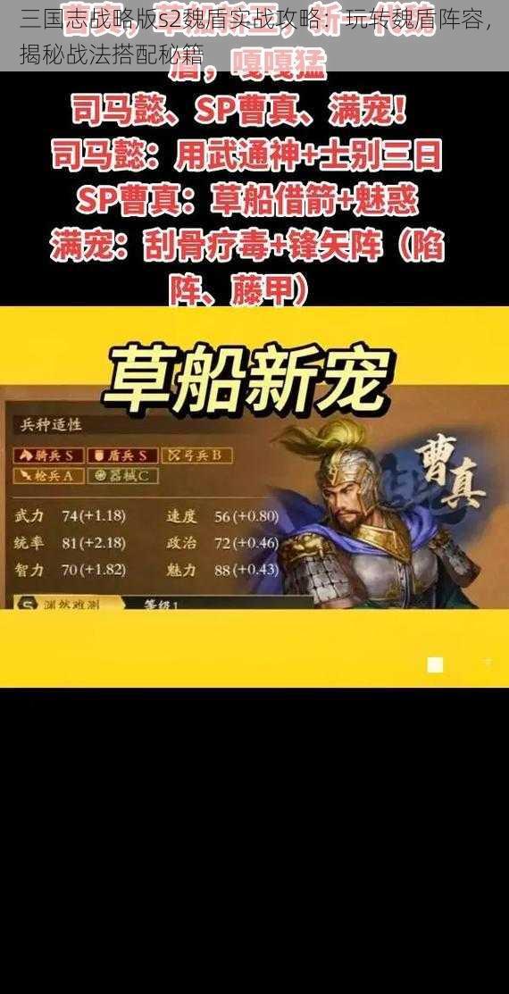 三国志战略版s2魏盾实战攻略：玩转魏盾阵容，揭秘战法搭配秘籍