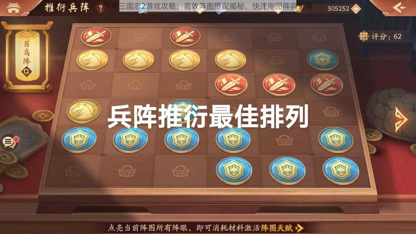 少年三国志2游戏攻略：高效阵图搭配揭秘，快速刷图阵容指南