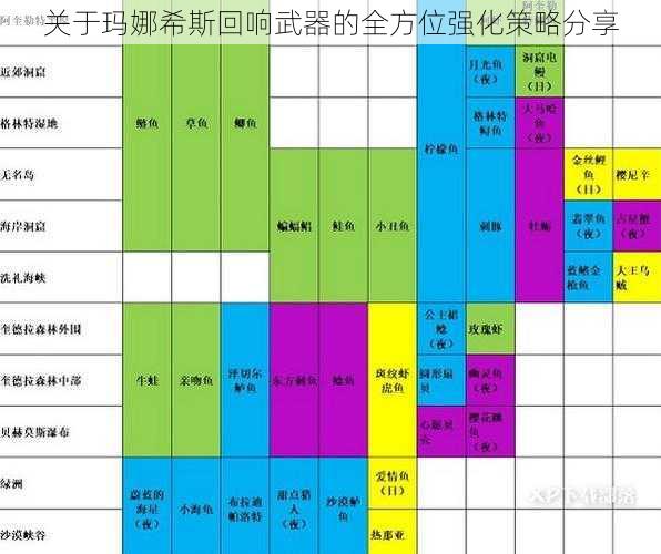 关于玛娜希斯回响武器的全方位强化策略分享