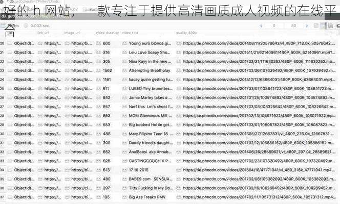 好的 h 网站，一款专注于提供高清画质成人视频的在线平台