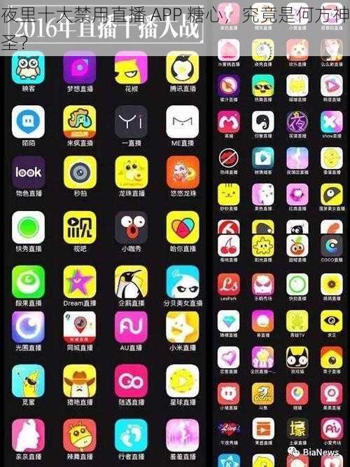 夜里十大禁用直播 APP 糖心，究竟是何方神圣？