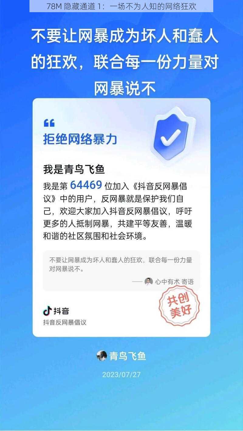 78M 隐藏通道 1：一场不为人知的网络狂欢
