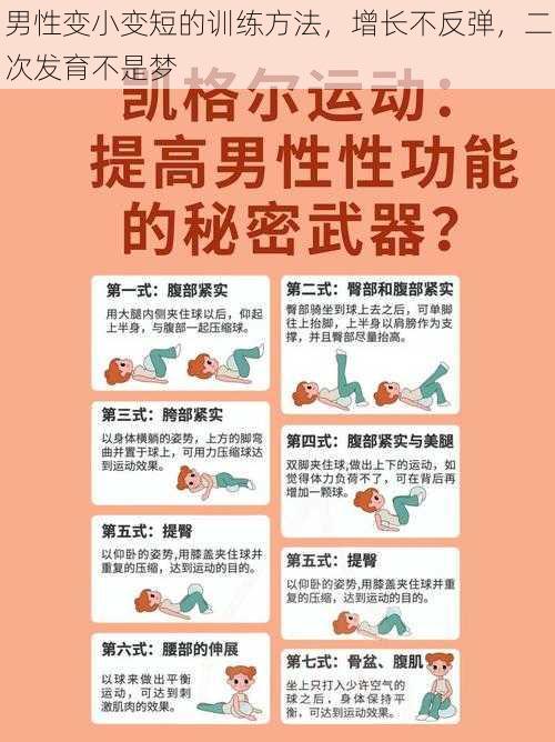 男性变小变短的训练方法，增长不反弹，二次发育不是梦