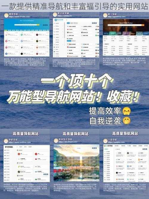 一款提供精准导航和丰富福引导的实用网站