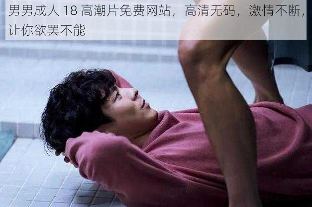 男男成人 18 高潮片免费网站，高清无码，激情不断，让你欲罢不能