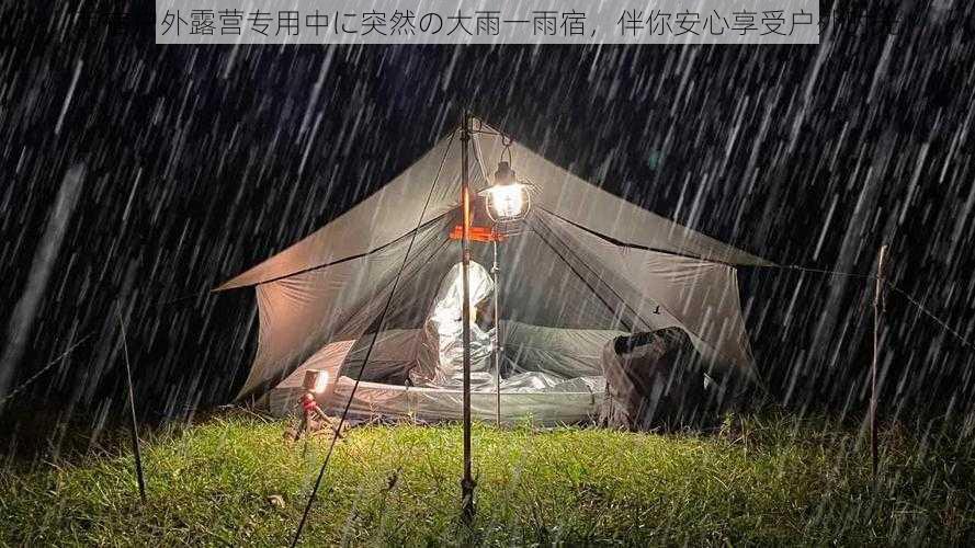 雨宿户外露营专用中に突然の大雨一雨宿，伴你安心享受户外时光