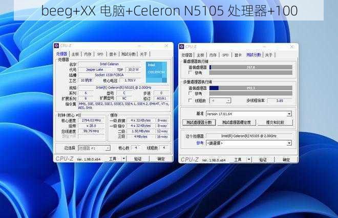 beeg+XX 电脑+Celeron N5105 处理器+100