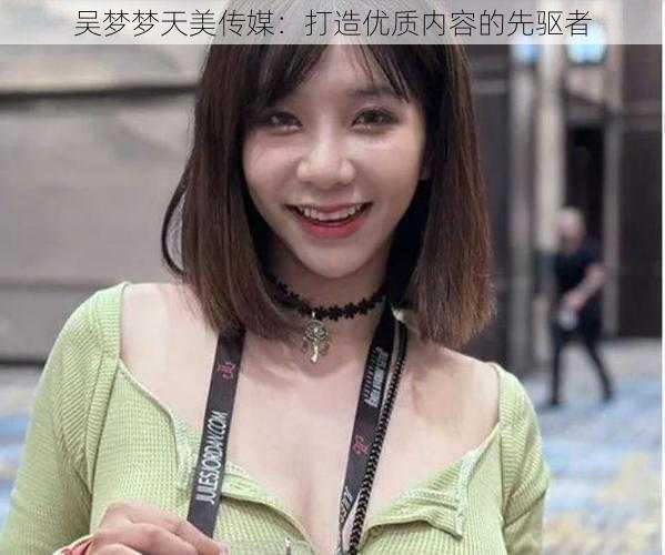 吴梦梦天美传媒：打造优质内容的先驱者