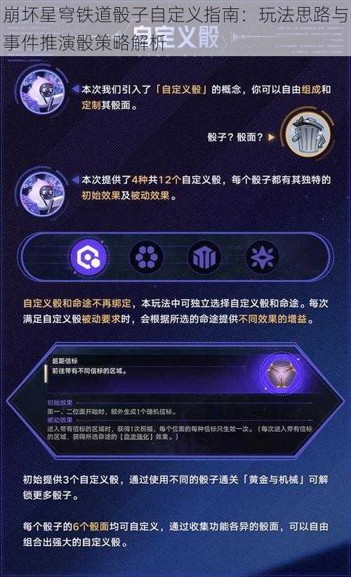 崩坏星穹铁道骰子自定义指南：玩法思路与事件推演骰策略解析