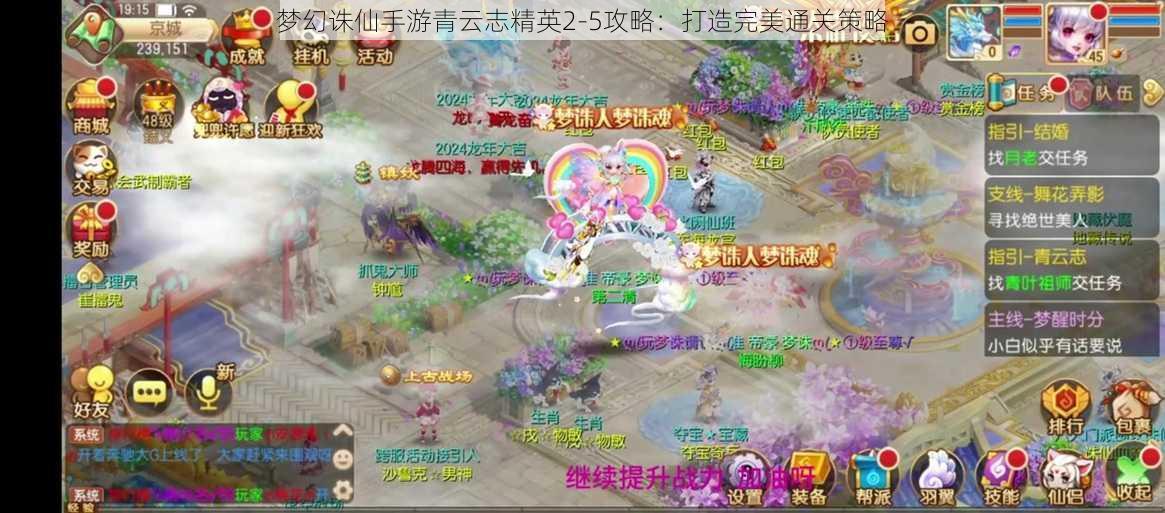 梦幻诛仙手游青云志精英2-5攻略：打造完美通关策略