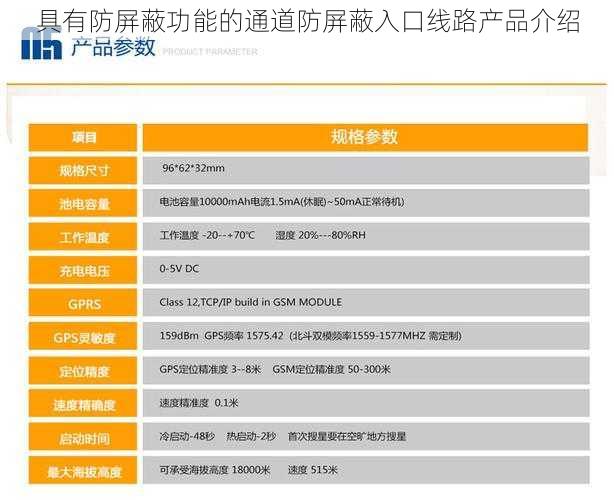 具有防屏蔽功能的通道防屏蔽入口线路产品介绍