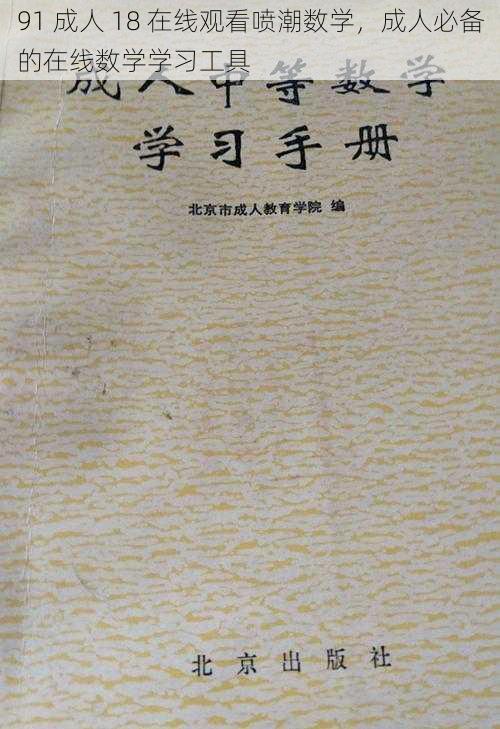 91 成人 18 在线观看喷潮数学，成人必备的在线数学学习工具