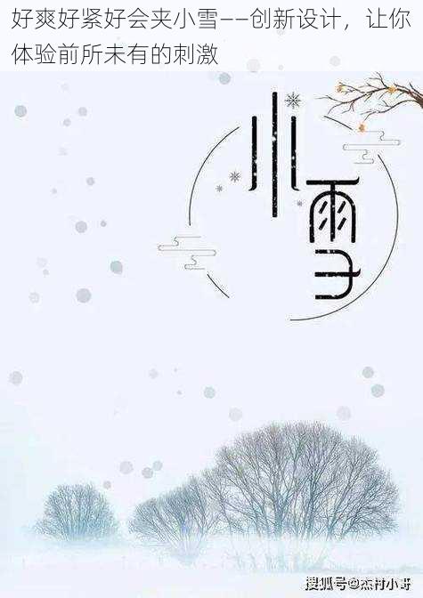 好爽好紧好会夹小雪——创新设计，让你体验前所未有的刺激