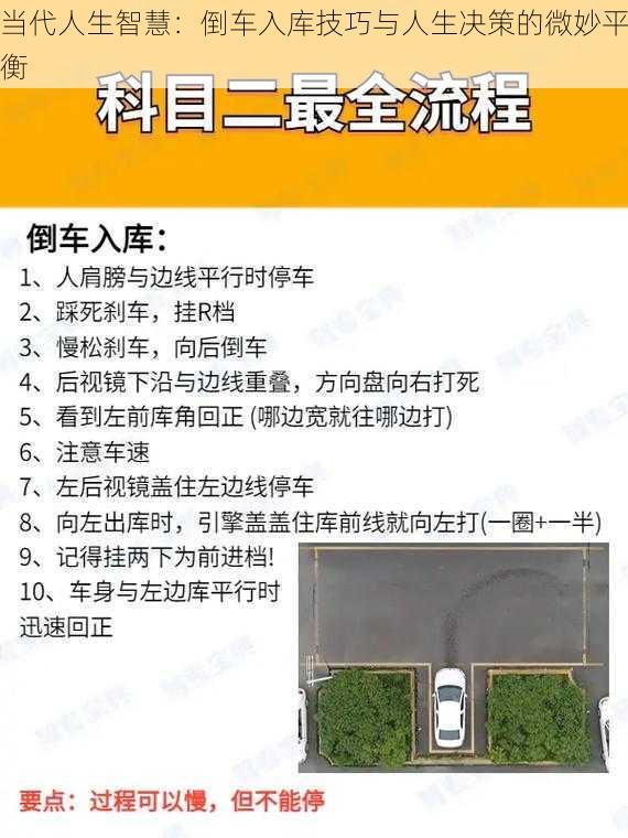 当代人生智慧：倒车入库技巧与人生决策的微妙平衡