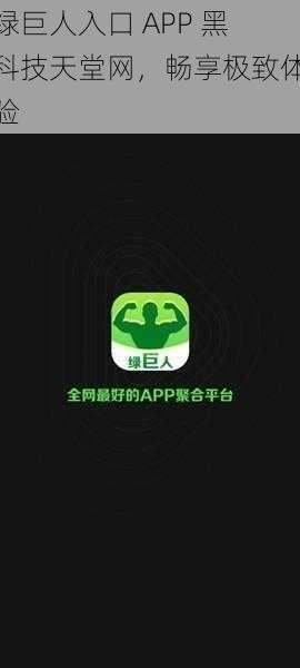 绿巨人入口 APP 黑科技天堂网，畅享极致体验