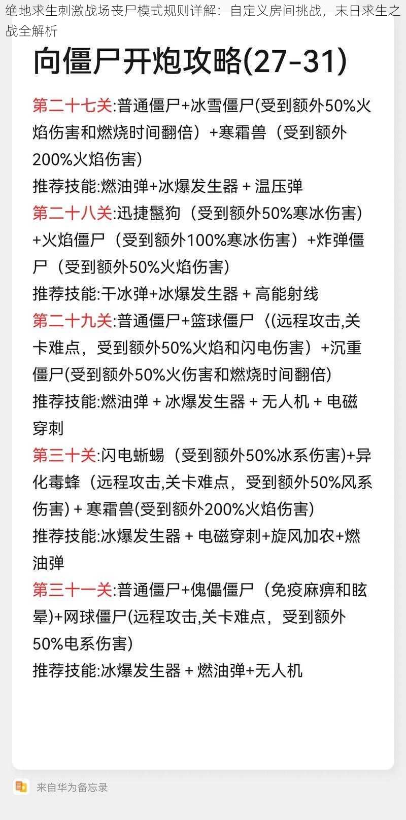 绝地求生刺激战场丧尸模式规则详解：自定义房间挑战，末日求生之战全解析