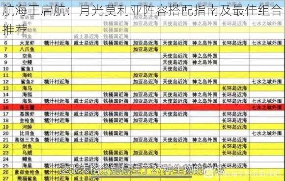 航海王启航：月光莫利亚阵容搭配指南及最佳组合推荐