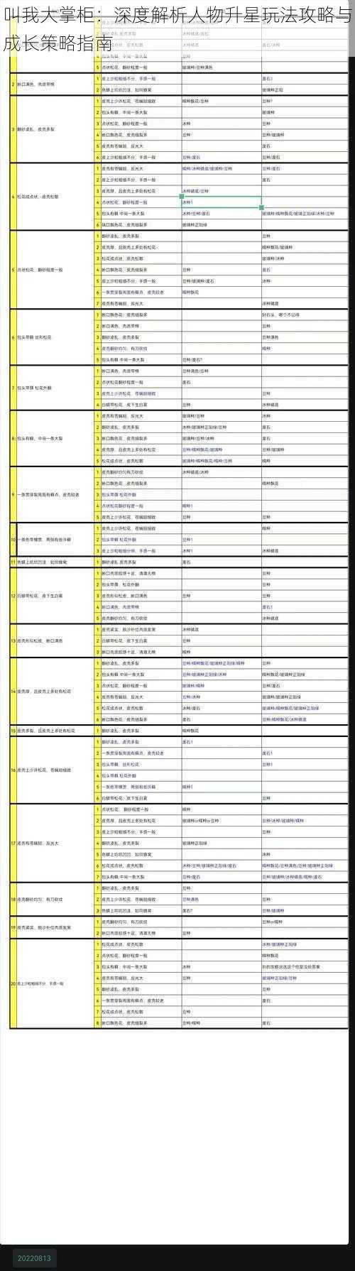 叫我大掌柜：深度解析人物升星玩法攻略与成长策略指南