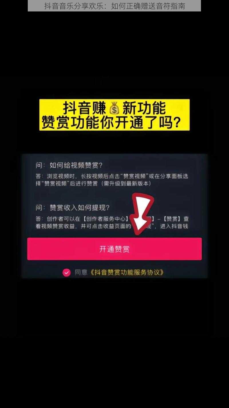 抖音音乐分享欢乐：如何正确赠送音符指南