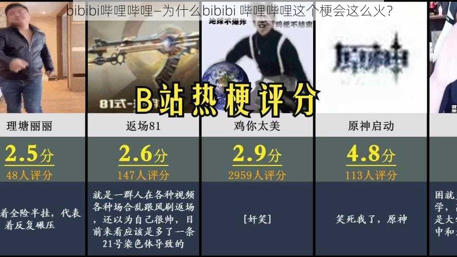 bibibi哔哩哔哩—为什么bibibi 哔哩哔哩这个梗会这么火？