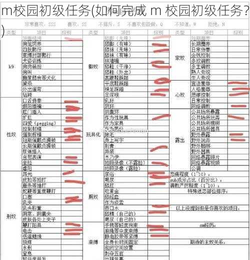 m校园初级任务(如何完成 m 校园初级任务？)