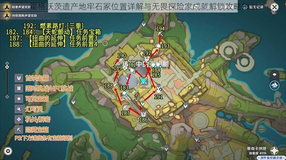 霍格沃茨遗产地牢石冢位置详解与无畏探险家成就解锁攻略指引