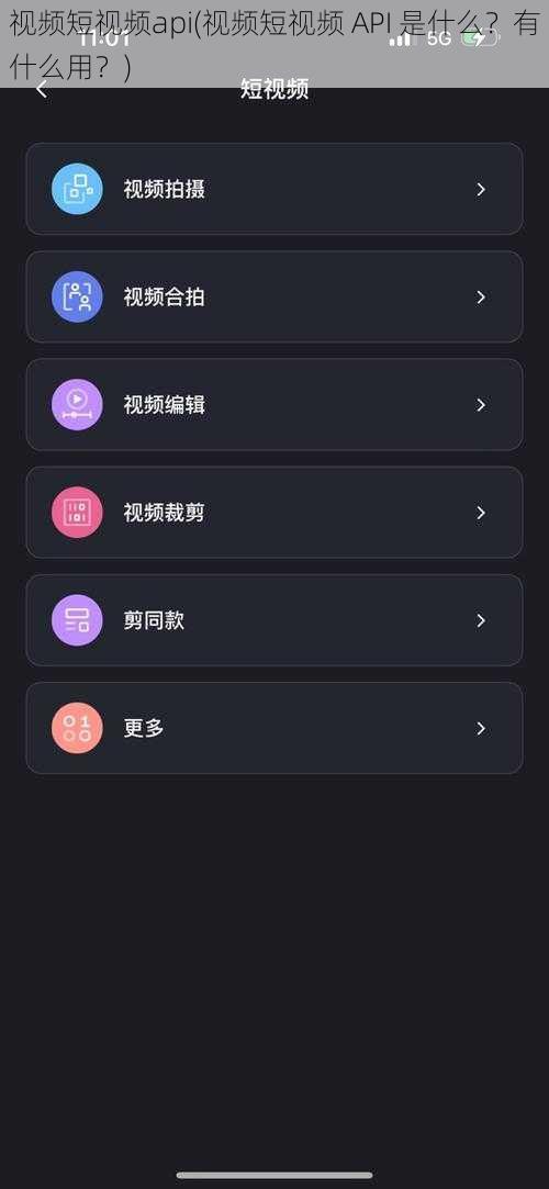 视频短视频api(视频短视频 API 是什么？有什么用？)