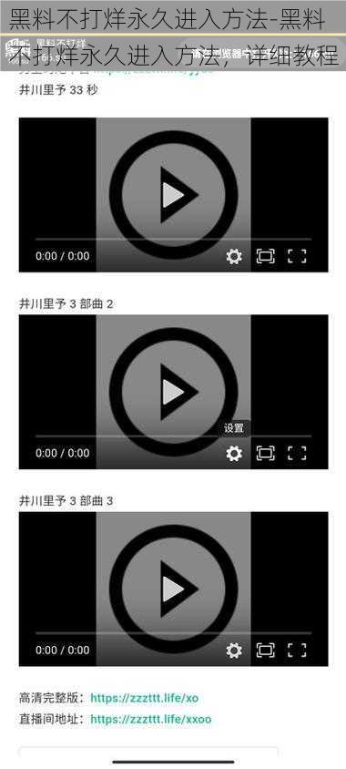 黑料不打烊永久进入方法-黑料不打烊永久进入方法，详细教程